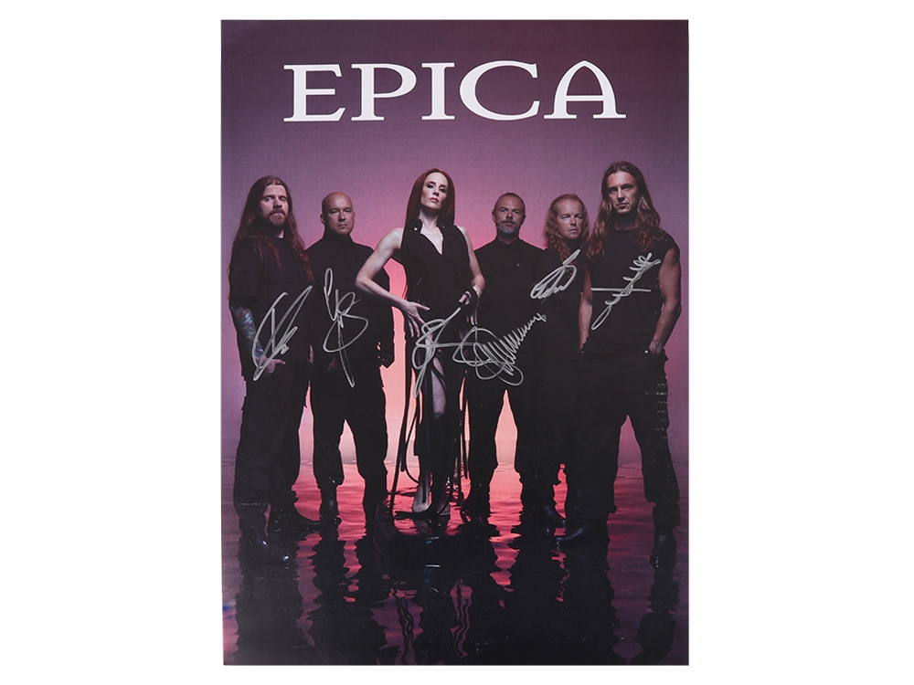 Epica band poster Signed A2 (42 x 59,4 cm)