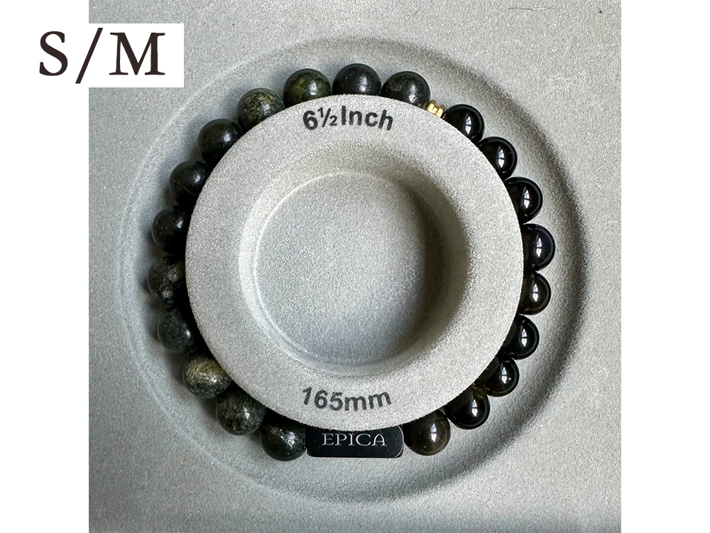 Obsidian unisex bracelet Black