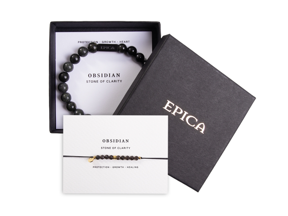 Obsidian bracelets combi Black