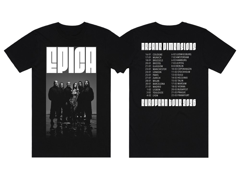 Tour 2026 T-shirt Black