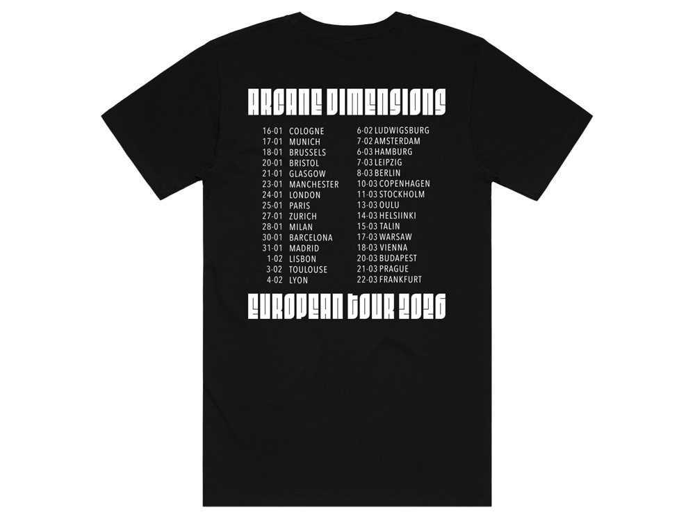 Tour 2026 T-shirt Black