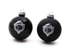 Logo Christmas Balls Black 2-pack